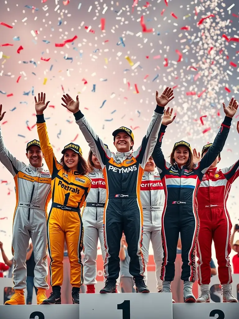 A team of Racing Team 18 members participating in a regional motorsports competition, displaying the team's competitive spirit and dedication.